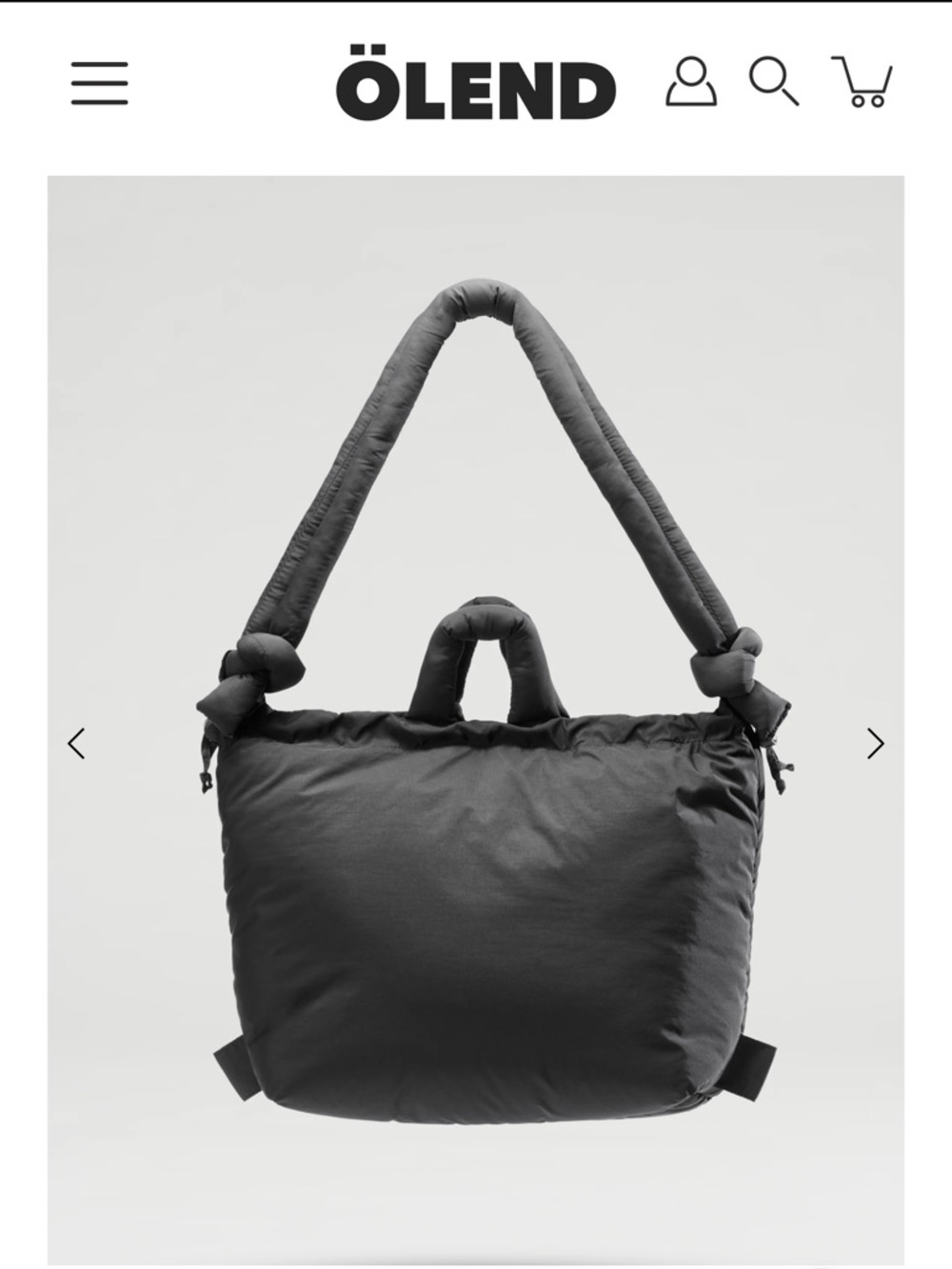 Quilted Convertible Tote in Black